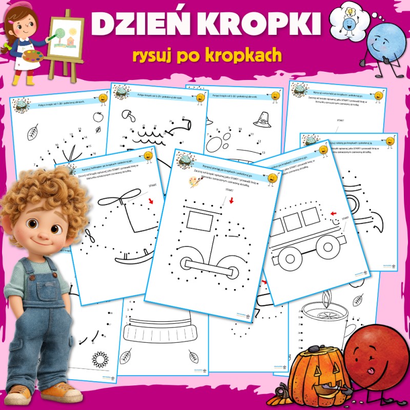 Dzień Kropki Karty Pracy- Owca Balbinka
