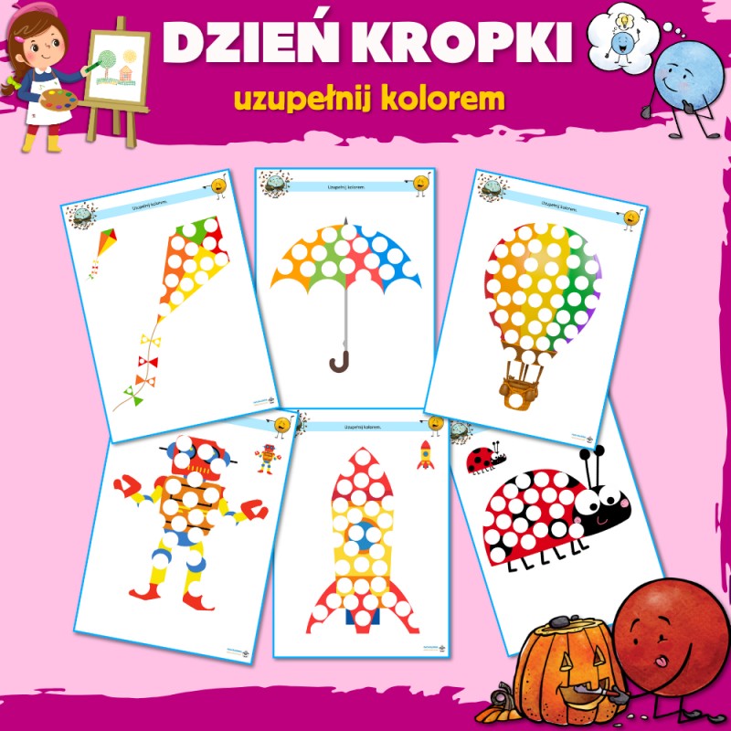 Dzień Kropki Karty Pracy- Owca Balbinka
