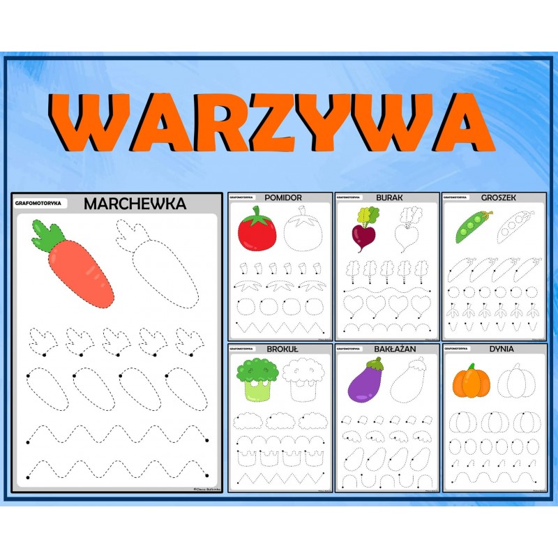 Grafomotoryka Karty Pracy – Owca Balbinka