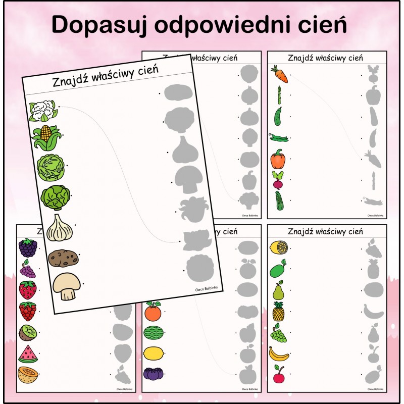 Owoce I Warzywa Karty Pracy – Owca Balbinka