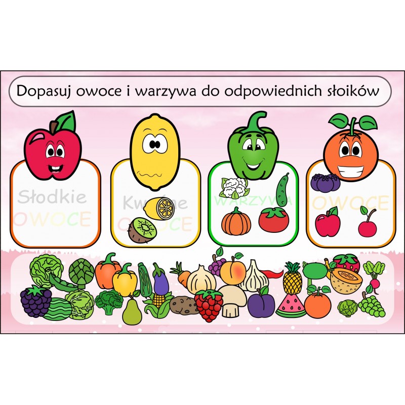 Owoce I Warzywa Karty Pracy – Owca Balbinka