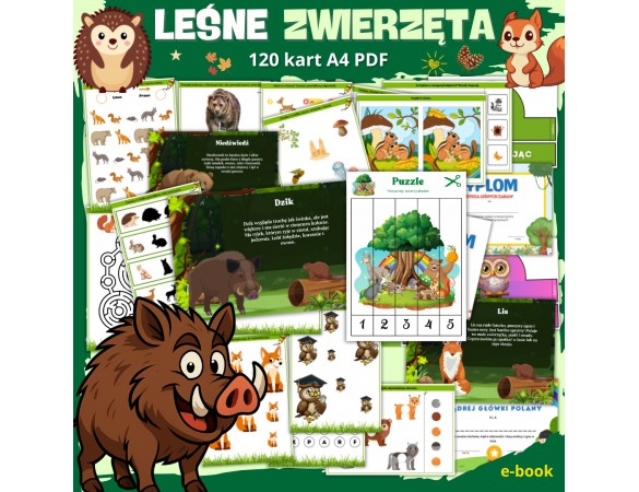 Zestaw LEŚNE ZWIERZĘTA
