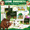 Zestaw leśne zwierzęta – karty edukacyjne PDF do przedszkola i szkoły