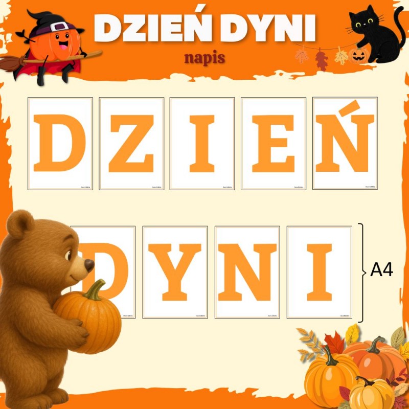 Dzień Dyni Karty Pracy – Owca Balbinka