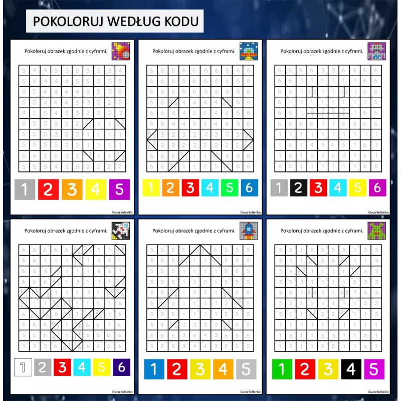 Dzień Kosmosu Karty Pracy – Owca Balbinka