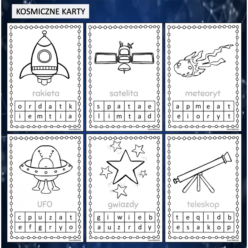 Dzień Kosmosu Karty Pracy – Owca Balbinka