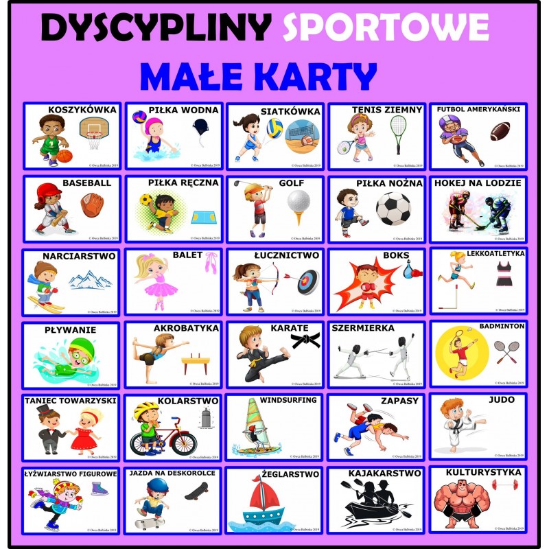 Sport Karty Pracy – Owca Balbinka