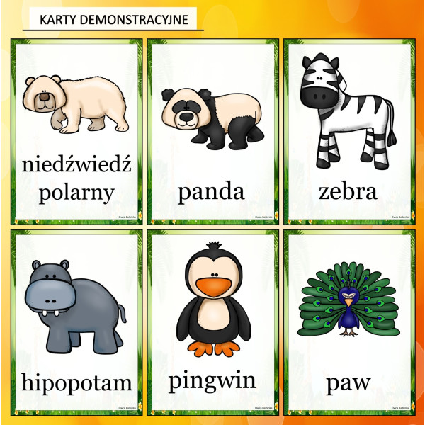 Zwierzęta w ZOO Karty Pracy- Owca Balbinka