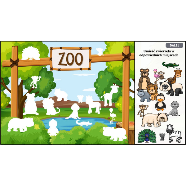 Zwierzęta w ZOO Karty Pracy- Owca Balbinka
