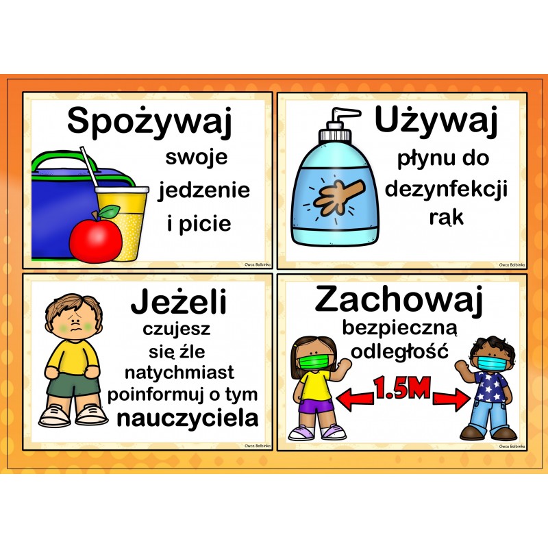 Karty Pracy Bezpieczna Szkoła- Owca Balbinka