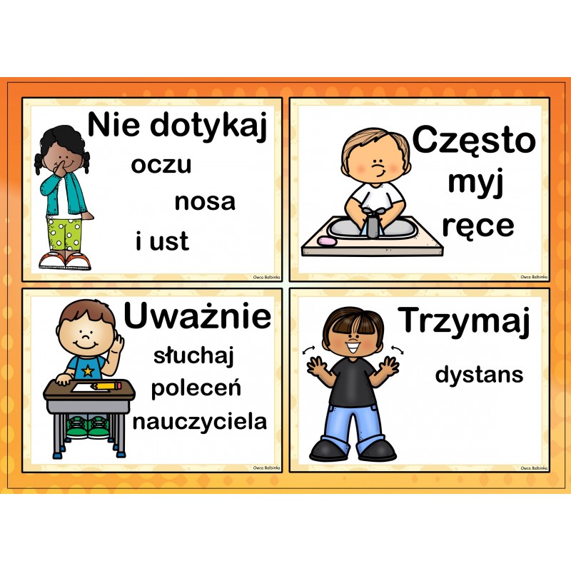 Karty Pracy Bezpieczna Szkoła- Owca Balbinka