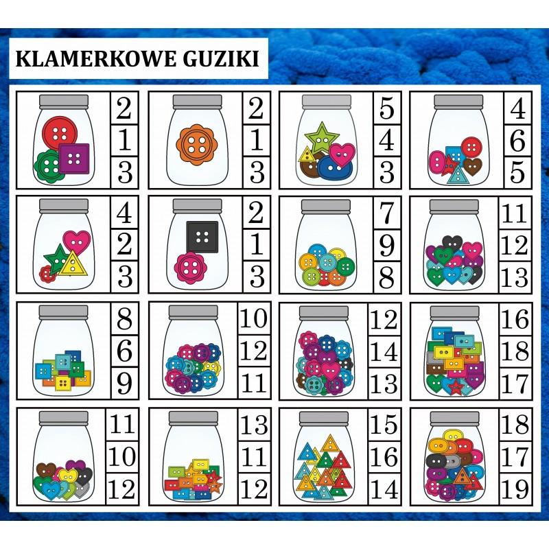Dzień Guzika Karty Pracy- Owca Balbinka