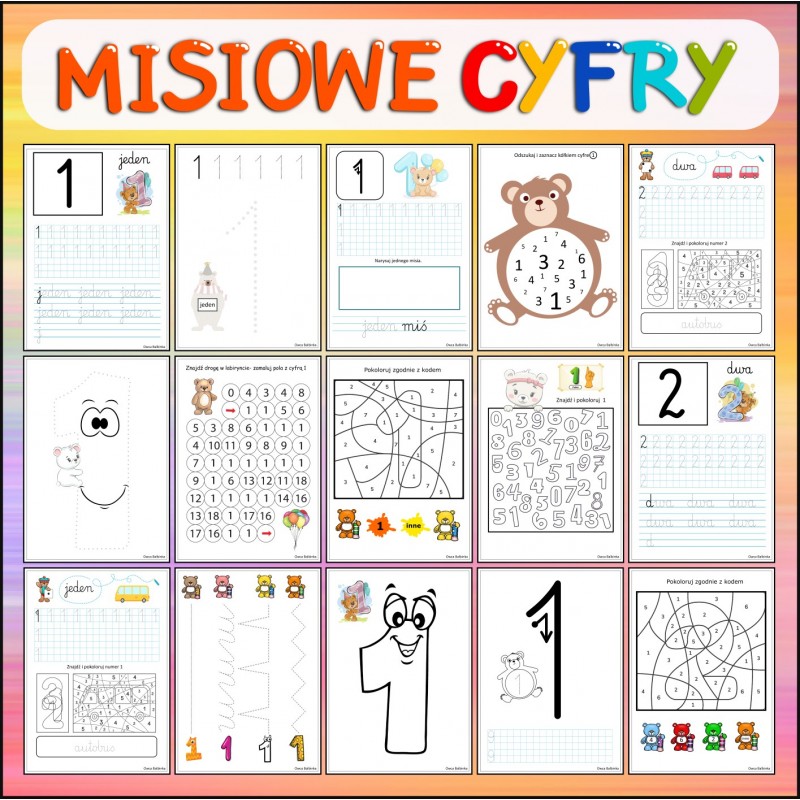 Zestaw DZIEŃ MISIA- cyfry