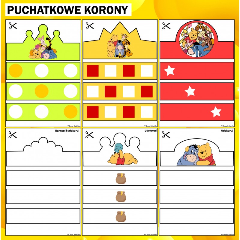 Kubuś Puchatek Karty Pracy – Owca Balbinka
