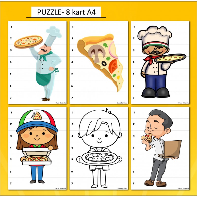 Dzień Pizzy Karty Pracy – Owca Balbinka