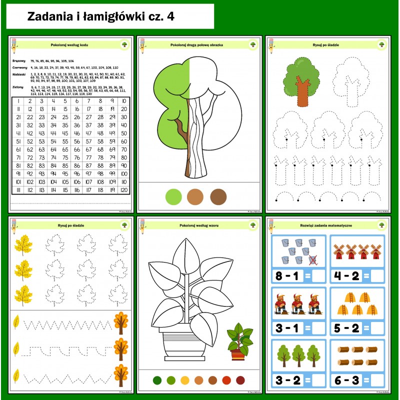 Dzień Drzewa Karty Pracy – Owca Balbinka