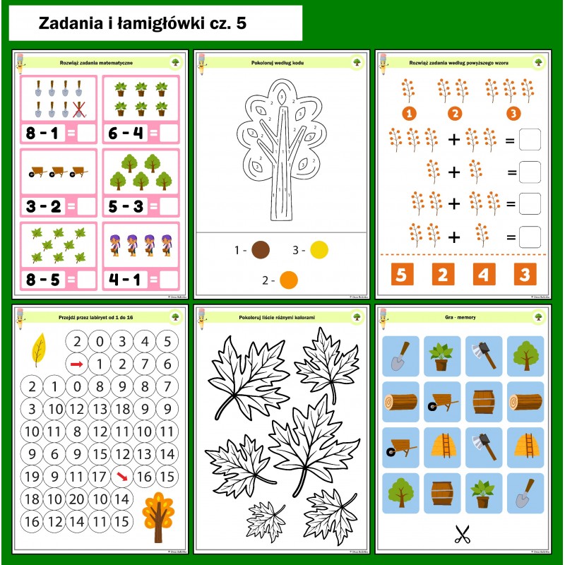 Dzień Drzewa Karty Pracy – Owca Balbinka