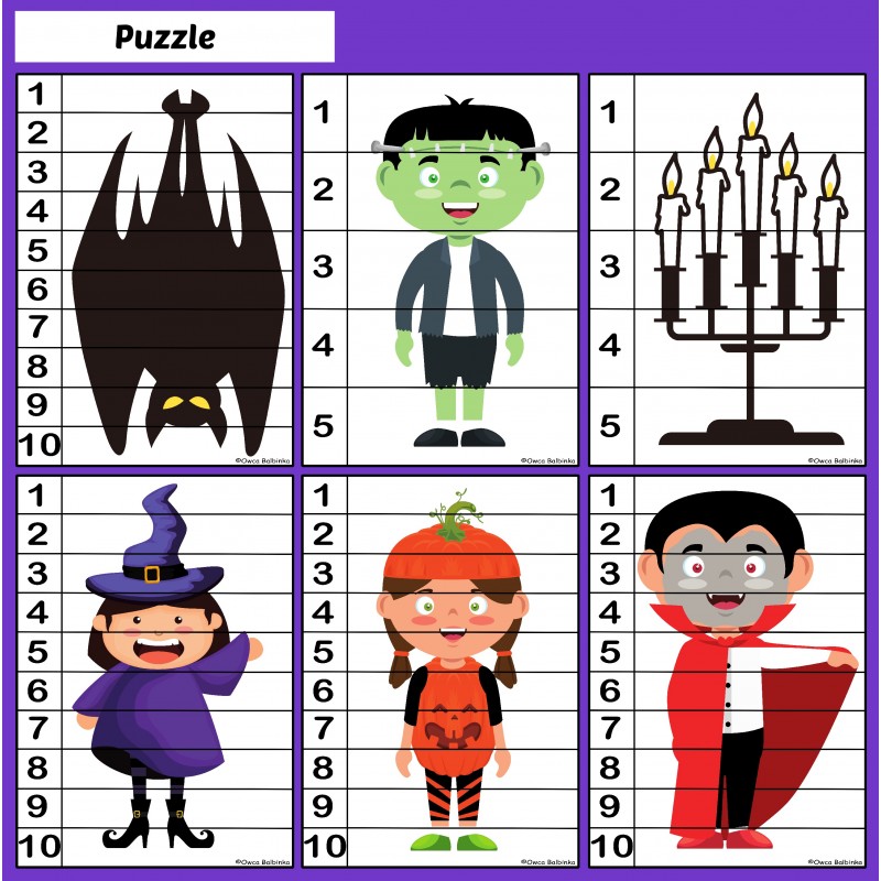 Halloween Karty Pracy – Owca Balbinka