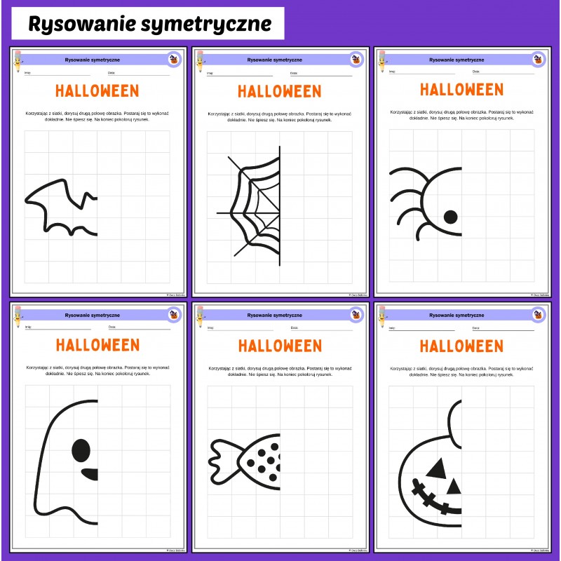 Halloween Karty Pracy – Owca Balbinka
