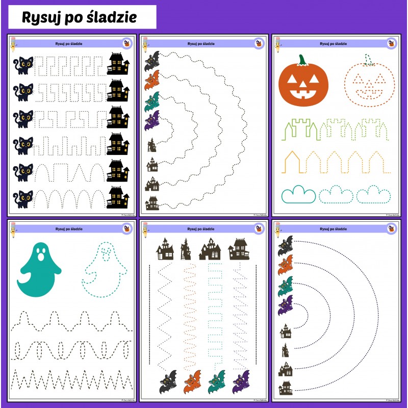 Halloween Karty Pracy – Owca Balbinka