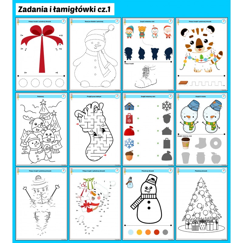 Świąteczno - zimowe ŁAMIGŁÓWKI