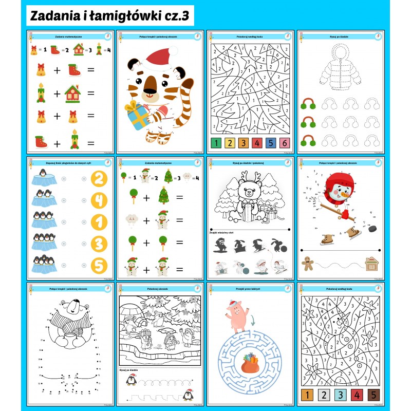 Świąteczno - zimowe ŁAMIGŁÓWKI