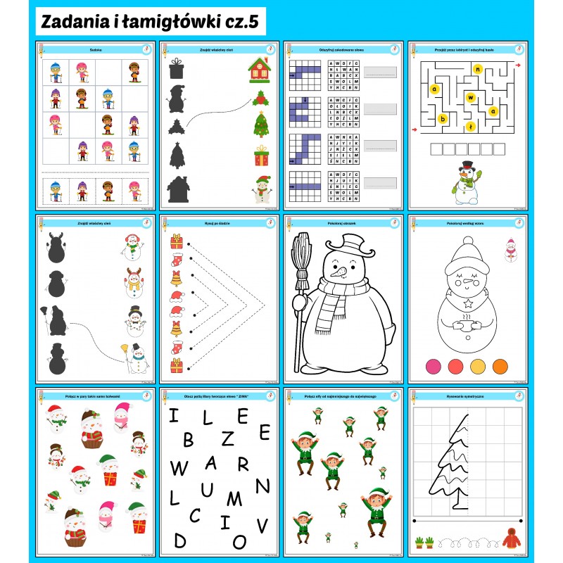 Świąteczno - zimowe ŁAMIGŁÓWKI
