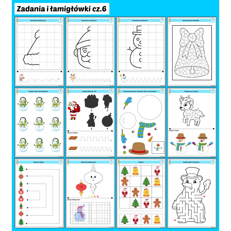 Świąteczno - zimowe ŁAMIGŁÓWKI