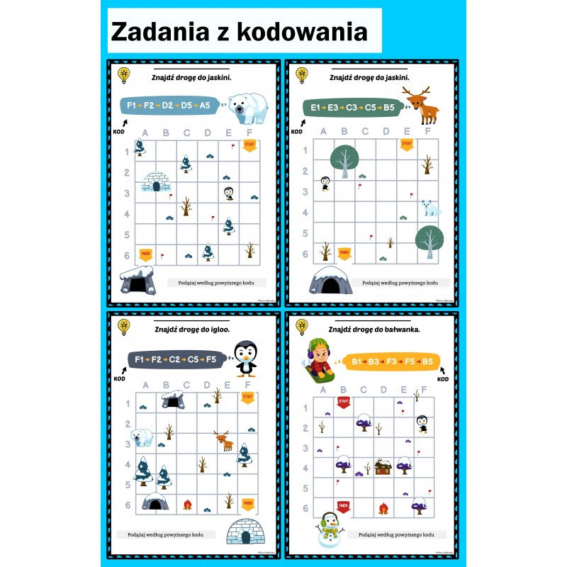 Dzień Pingwina Karty Pracy- Owca Balbinka