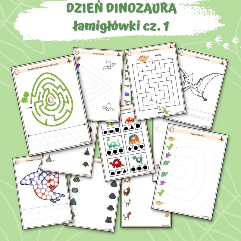Dinozaury Karty Pracy – Owca Balbinka