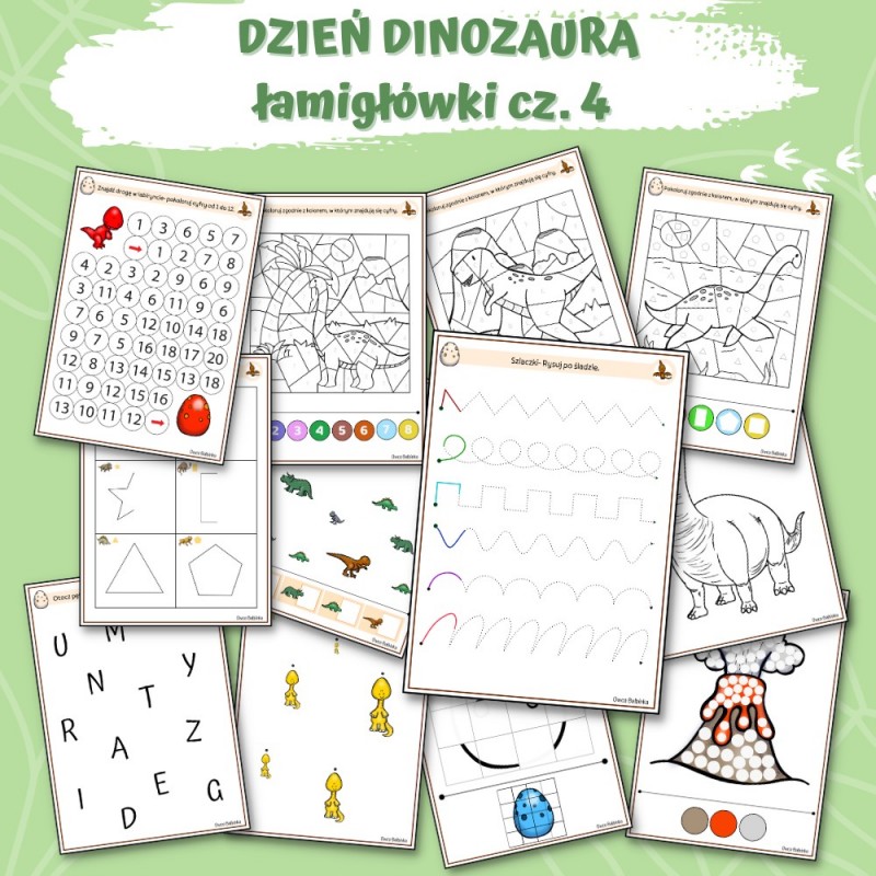Dinozaury Karty Pracy – Owca Balbinka