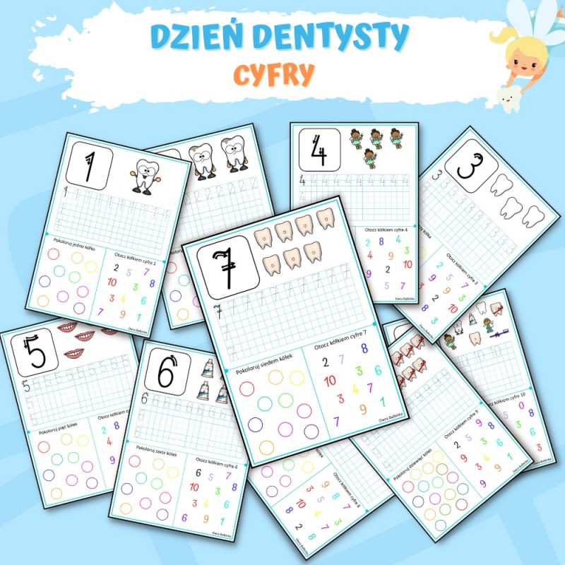 Dzień Dentysty Karty Pracy – Owca Balbinka