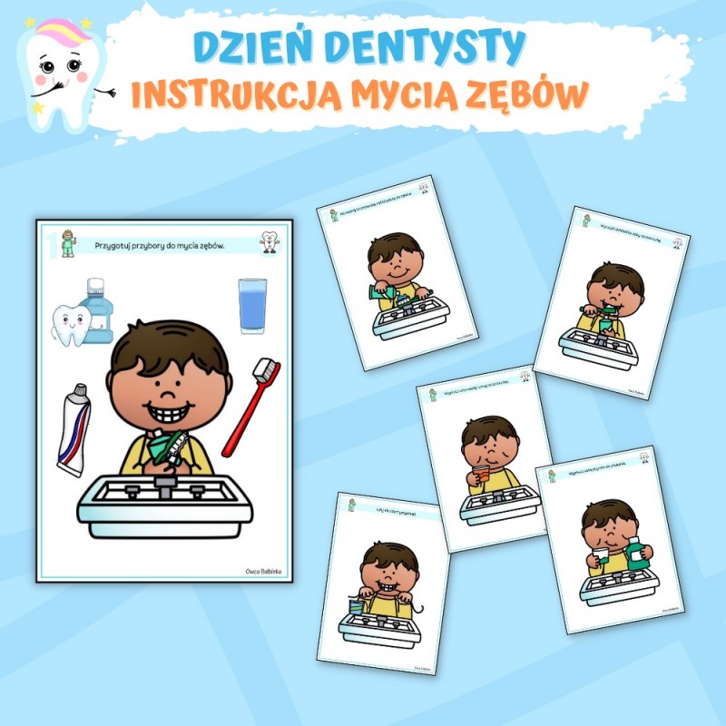 Dzień Dentysty Karty Pracy – Owca Balbinka