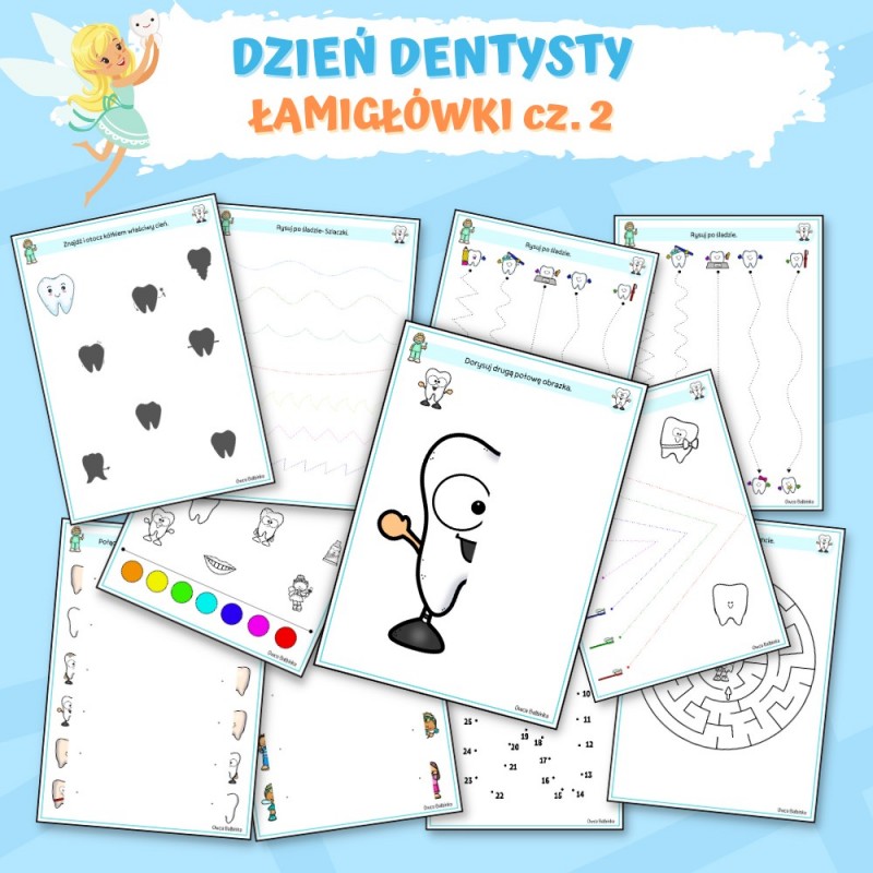 Dzień Dentysty Karty Pracy – Owca Balbinka