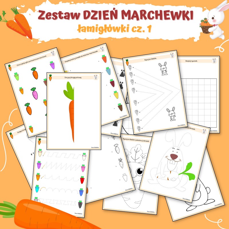 Dzień Marchewki Karty Pracy – Owca Balbinka
