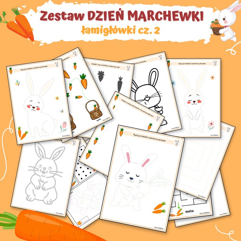 Dzień Marchewki Karty Pracy – Owca Balbinka
