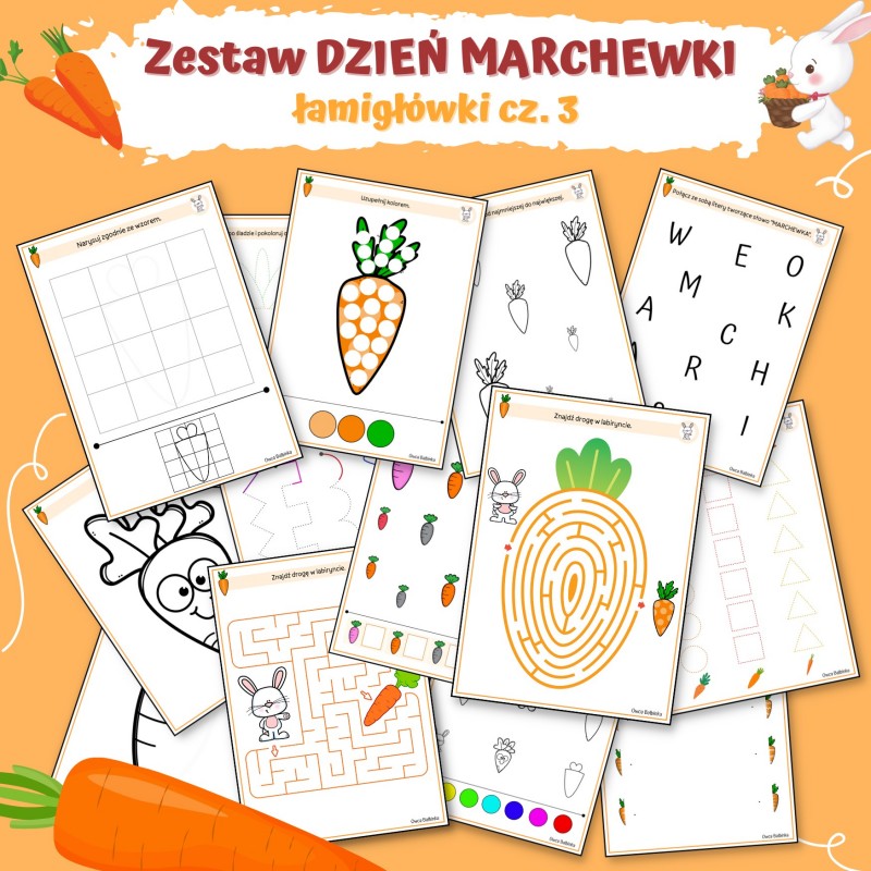 Dzień Marchewki Karty Pracy – Owca Balbinka