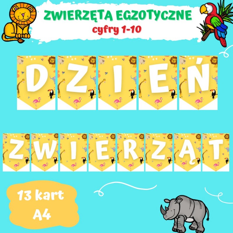 Zwierzęta Egzotyczne Karty Pracy- Owca Balbinka