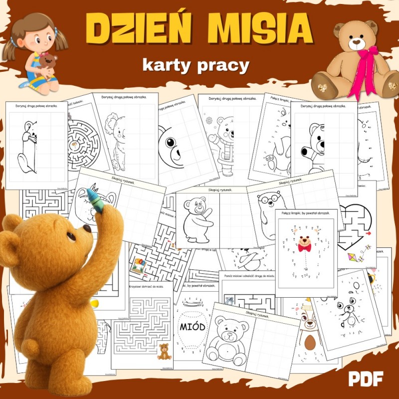 Dzień Misia- Karty pracy
