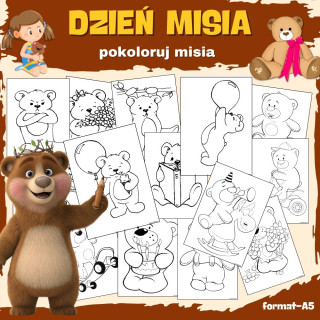 Dzień Misia- Kolorowanki