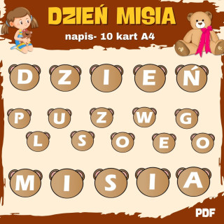 Dzień Misia- Napis