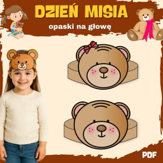 dzień Misia- Opaski na głowę