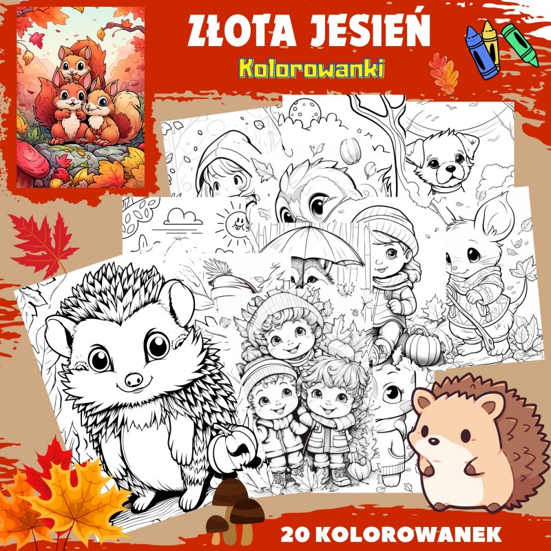 Kolorowanki Jesienne Do Druku - Owca Balbinka