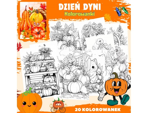 DZIEŃ DYNI - Kolorowanki