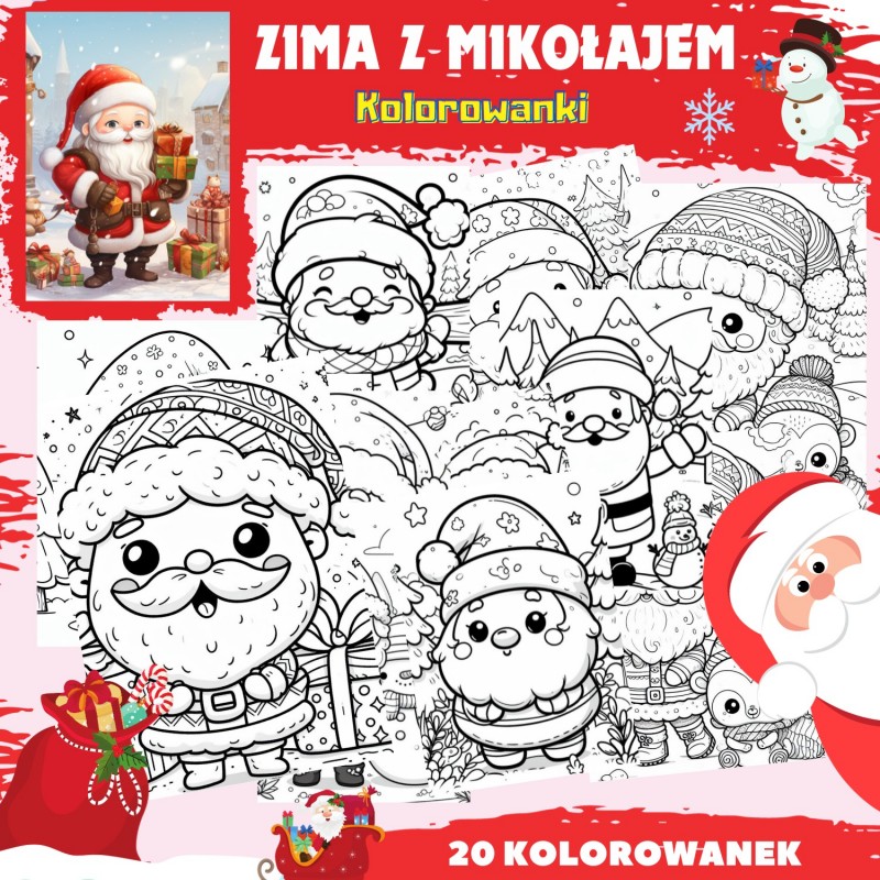 Kolorowanki Mikołajkowe - Owca Balbinka