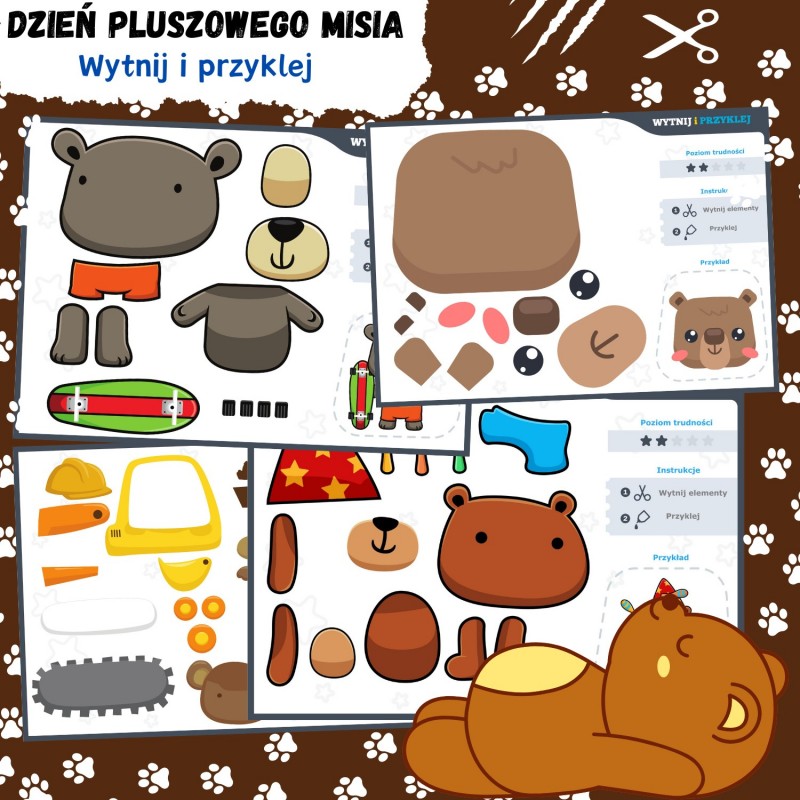 Dzień Pluszowego Misia Karty Pracy - Owca Balbinka