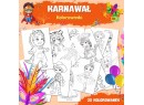 KARNAWAŁ- kolorowanki
