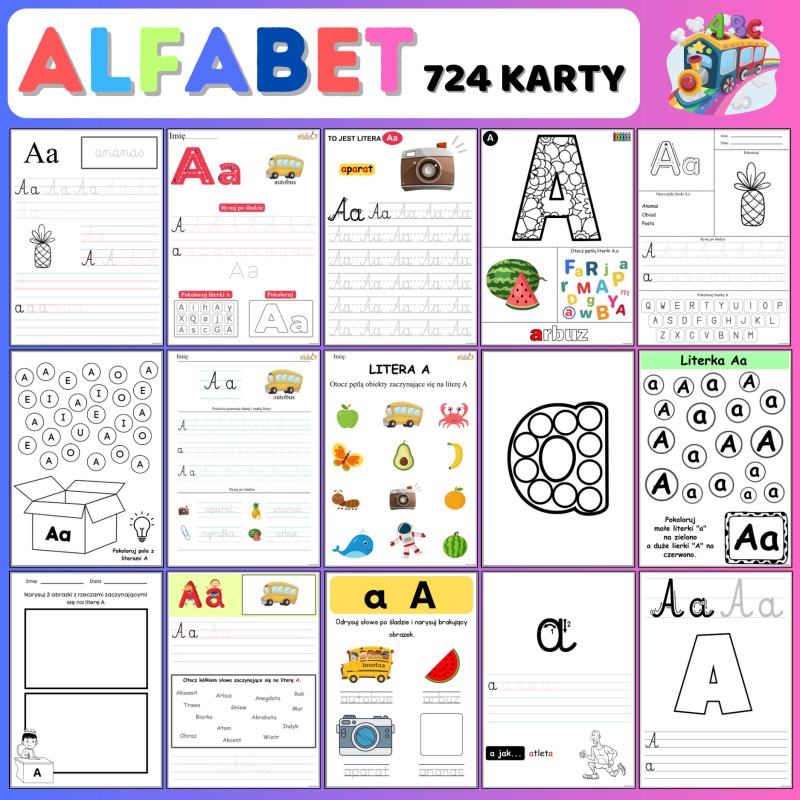 ALFABET - Karty Pracy