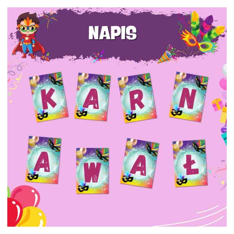Zestaw Karnawałowy Karty Pracy - Owca Balbinka