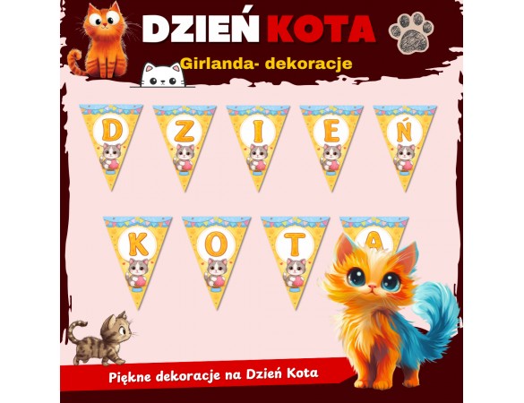 DZIEŃ KOTA- Girlanda